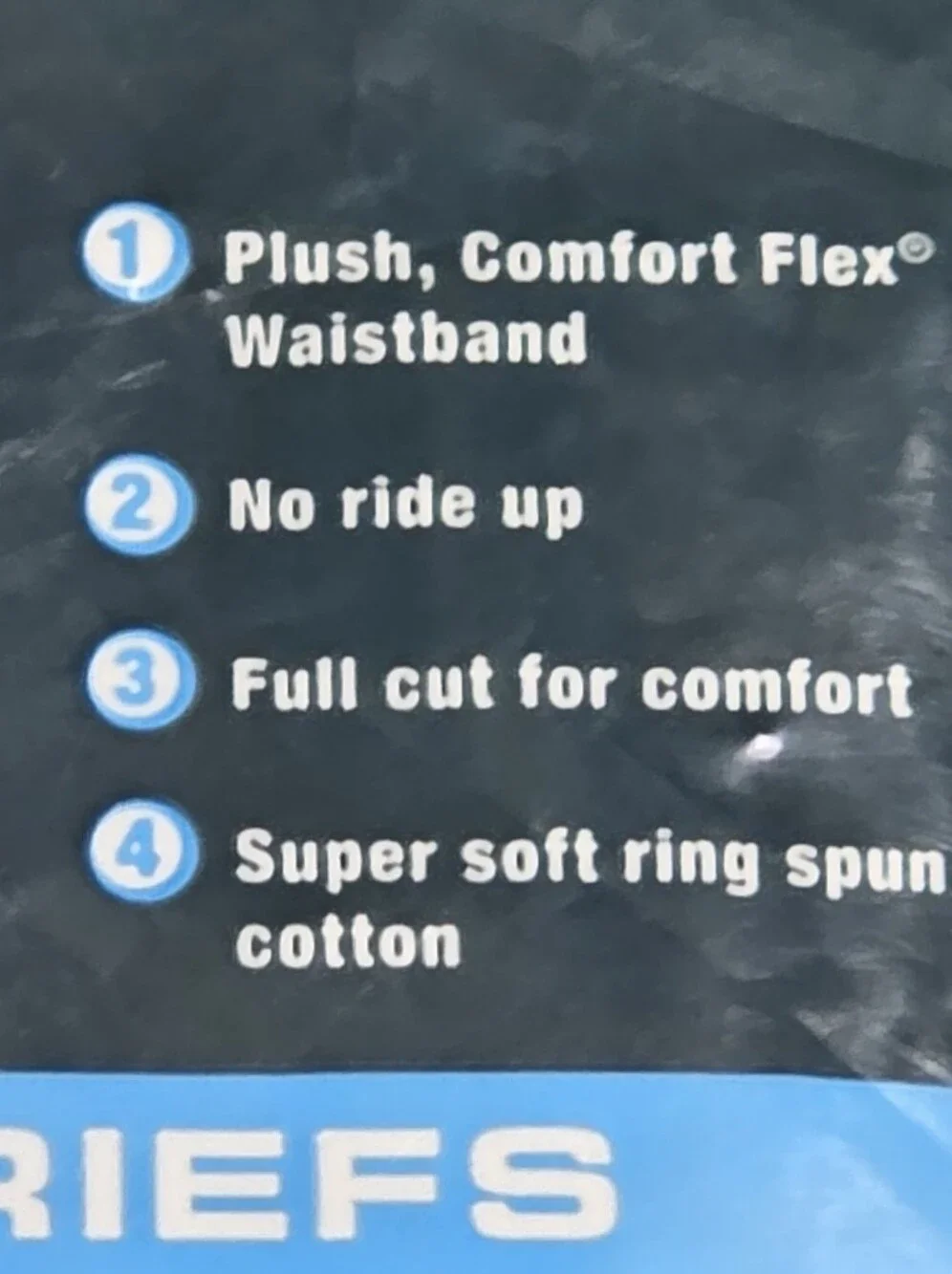 Hanes Ultimate Full Cut Tagless Cotton Brief Mens Size Small Package Of 6